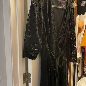 Black fancy lacy dress